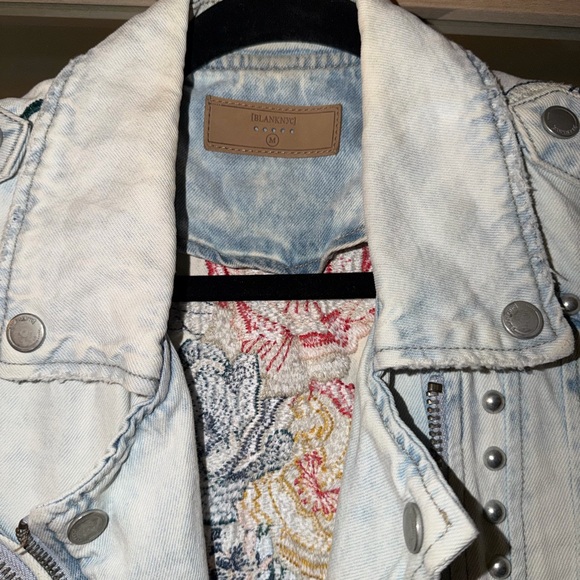 Blank NYC Floral Embroidered Jean Jacket - Picture 2 of 6